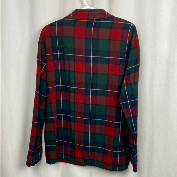 L.L. Bean Red and Green Plaid Button Down Shirt - Picture 11 of 11